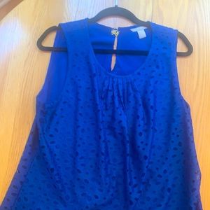 Almost new.Banana Republic.Blue lined sleeveless